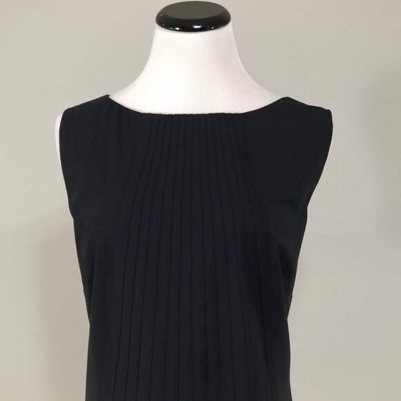 LaVia 18 Black Shift Dress Sleeveless Sheath Structured Career Corpcore EU 50 - Picture 3 of 12